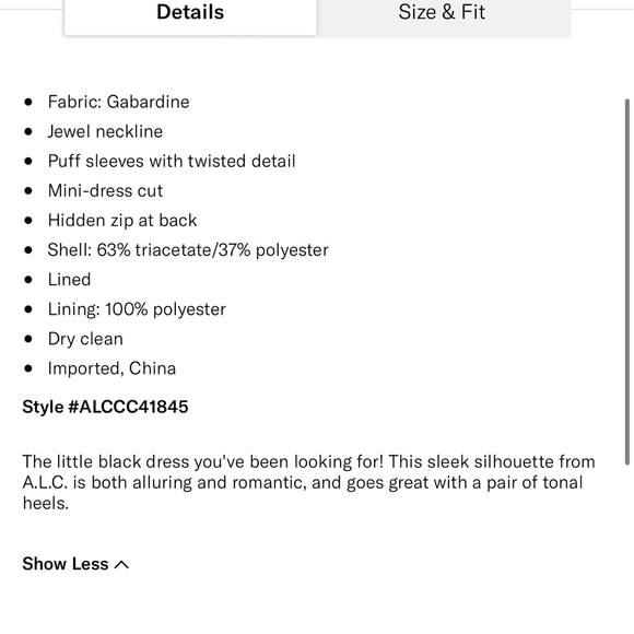 A.L.C dress size 0 - Picture 2 of 8